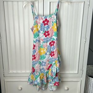 BCBGirls Floral Faux Wrap Sun Dress
